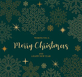 Vector illustration of Merry Christmas, Banner - Sign, Holly, Message