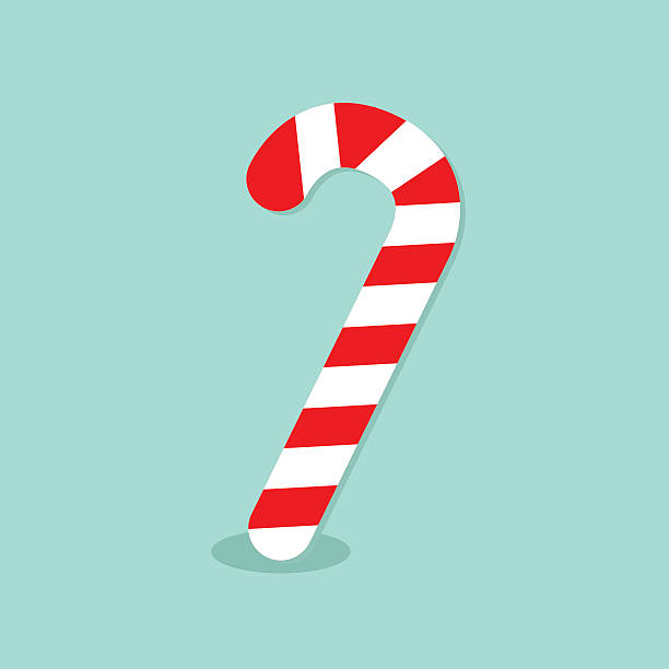Merry Christmas Candy Cane. Isolated. Flat design. Blue background. Merry Christmas Candy Cane. Isolated. Flat design. Blue background. Vector illustration candy cane stock illustrations