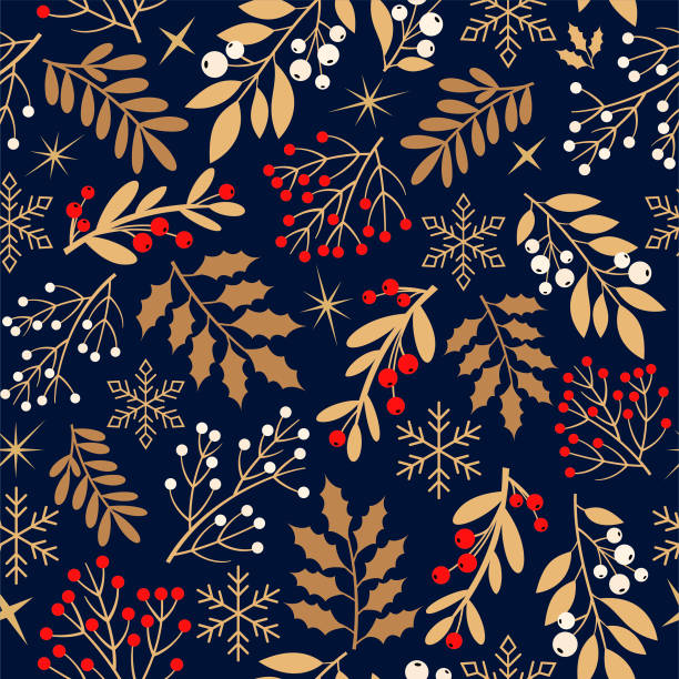Merry Christmas Pattern vector art illustration