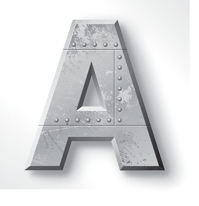 Metal Letter A