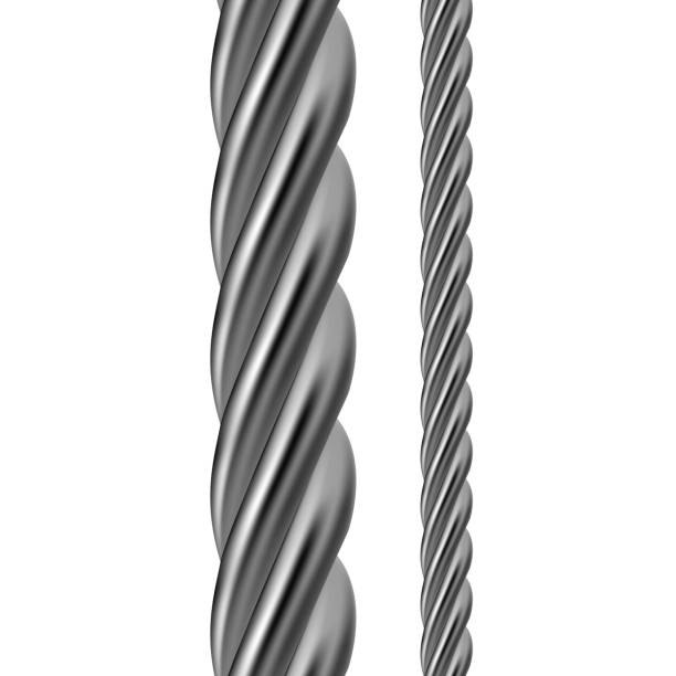 tali logam - kawat logam ilustrasi stok