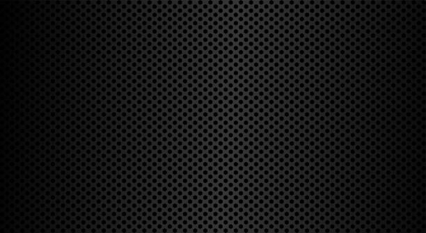 Metal texture in modern style. Metal steel grid. Graphic vector art. Stainless steel. Perforated sheet metal. Metal texture in modern style. Metal steel grid. Graphic vector art. Stainless steel. Perforated sheet metal. EPS 10 black color stock illustrations