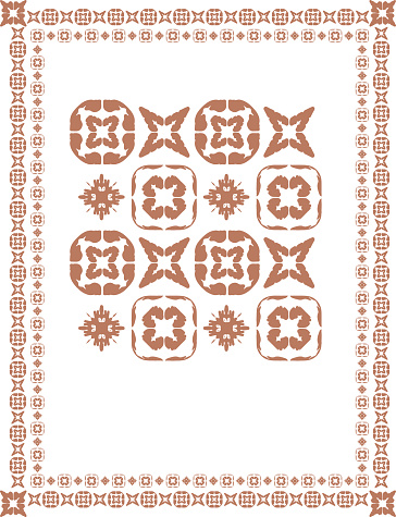 Mexican-Mesoamerican-esque Border and tiles