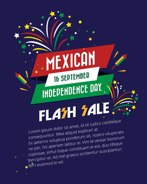 Mexico independence day Mexico independence day banner vector illustration mexican independence day stock illustrations