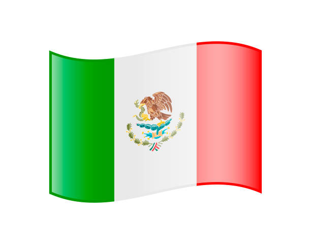 A Of The Mexican Flag Cartoon Illustrations, Royalty-Free ...