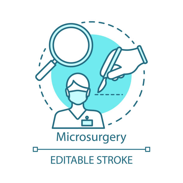 顯微外科概念圖示 - 手術 幅插畫檔、美工圖案、卡通及圖標