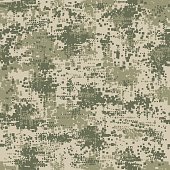 Military army uniform pixel seamless pattern. Vector camouflage digital soldier background texture