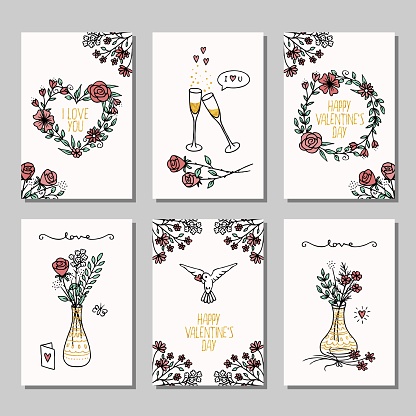 Mini cards for Valentine's day