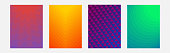 Minimal covers design. Colorful gradients. Geometric patterns.