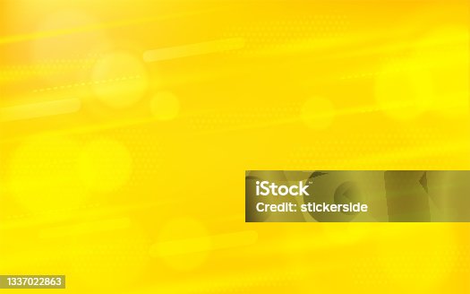 istock Minimal creative yellow background with blurred pattern 1337022863