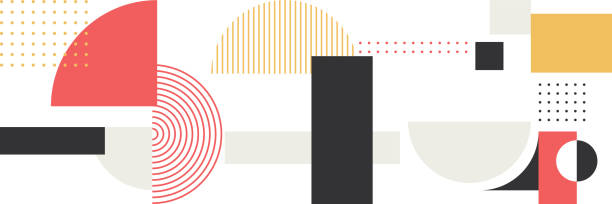 ミニマルジオメトリ抽象ベクトルパターン設計 - abstract 　円点のイラスト素材／クリップアート素材／マンガ素材／アイコン素材