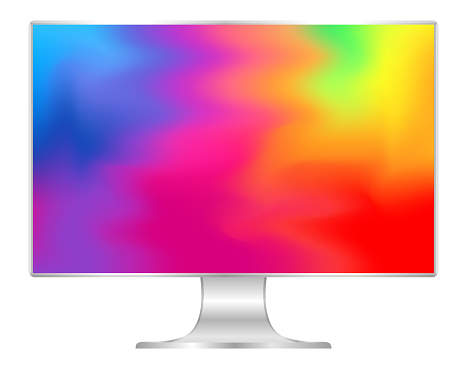 bilgisayar ve duvar kagidi renkli renkler duz monitor cok renkli canli tam ekran pc ekran dijital genis ekran ve ince renkli sanat 4k modern ekran monitor modern lcd masaustu kadar mock stok