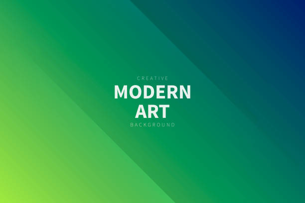 Modern abstract background - Green gradient Modern and trendy abstract background with two symmetrical folds diagonally. This illustration can be used for your design, with space for your text (colors used: Yellow, Green, Blue). Vector Illustration (EPS10, well layered and grouped), wide format (3:2). Easy to edit, manipulate, resize or colorize. green background stock illustrations