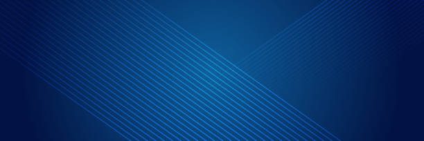 modern abstract dark navy blue banner background. vector abstract graphic design banner pattern background template. - blue background stock illustrations