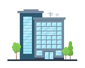 istock Modern city building exterior. Office center or business house. 1316331605