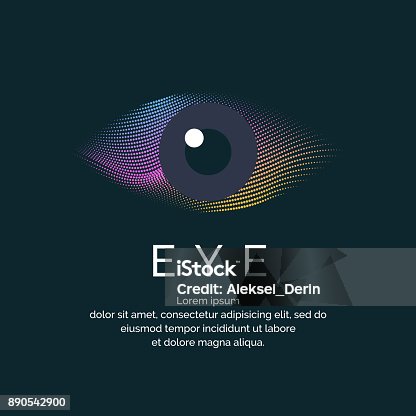istock Modern colored logo eye 890542900