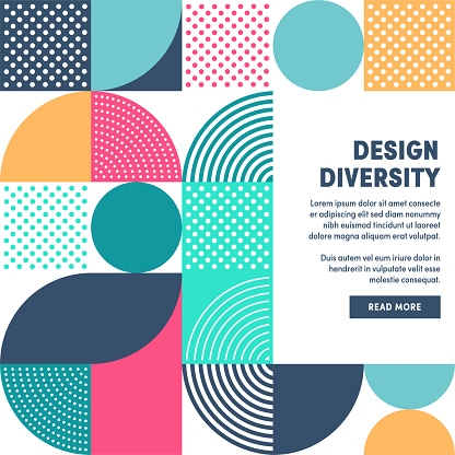 Modern Design Diversity Promo Banner Vector Design