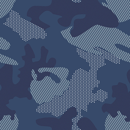 Modern dot camouflage background. Seamless pattern vector.