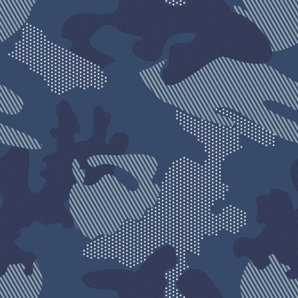 stockillustraties, clipart, cartoons en iconen met moderne dot camouflage achtergrond. naadloze patroon vector. - camouflage