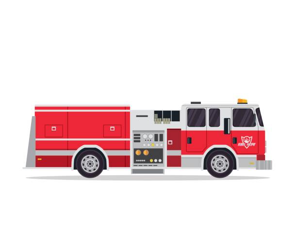 Best Fire Truck Illustrations, Royalty-Free Vector ...