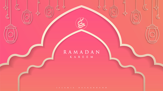 Modern islamic background design for ramadan kareem