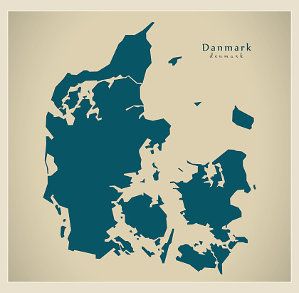 現代の地図 デンマーク Dk 本土イラスト シルエット アイコンのベクターアート素材や画像を多数ご用意 Istock