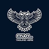 istock Modern owl bird mascot logo 1290508828