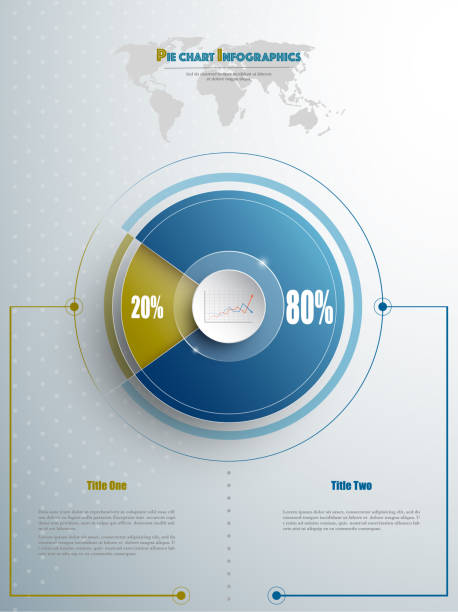 ilustrações de stock, clip art, desenhos animados e ícones de modern pie chart template in blue and olive color with glass in the center. background for your documents, web sites, reports, presentations and infographic - food wheel infographic