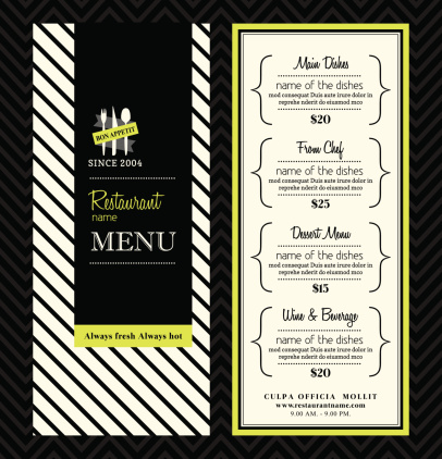 Menu Layout Template from media.istockphoto.com