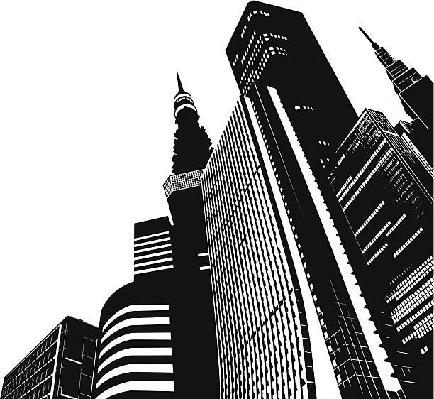 モダンな高層ビル群-東京 - 東京　ビル点のイラスト素材／クリップアート素材／マンガ素材／アイコン素材