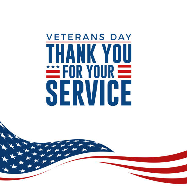 Modern Veterans Day Celebration Background Header Banner Modern Veterans Day Celebration Background Header Banner Blue and Red Color For Personal and all Business Company with High end Look military backgrounds stock illustrations