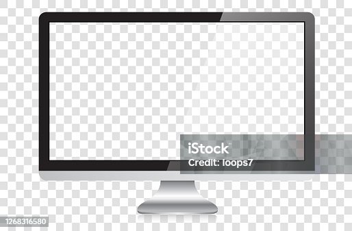 istock Modern Widescreen HD Desktop PC Monitor 1268316580