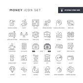 29 Money Icons - Editable Stroke - Easy to edit and customize - You can easily customize the stroke with