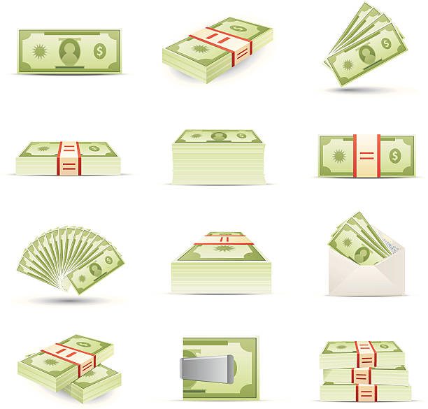 Money Icons http://www.cumulocreative.com/istock/File Types.jpg stack of money stock illustrations