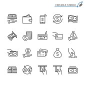 istock Money line icons. Editable stroke. Pixel perfect. 846629836