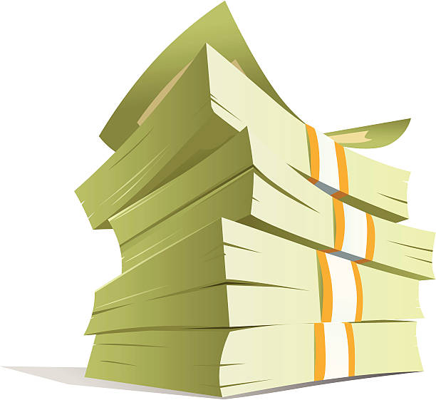 money stack vector illustration isolated pile of money stock illustrations