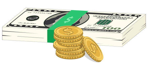 Money vector art illustration