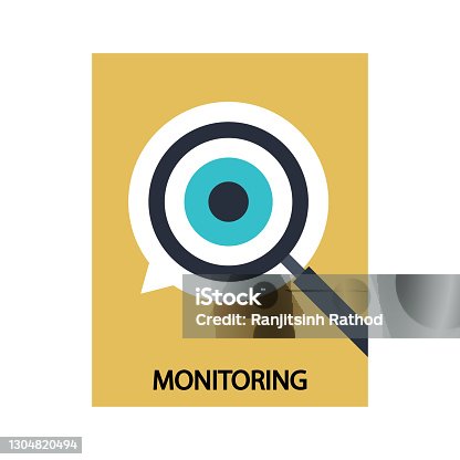 istock Monitoring stock illustration 1304820494
