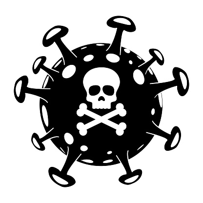 Monkey pox, skull icon
