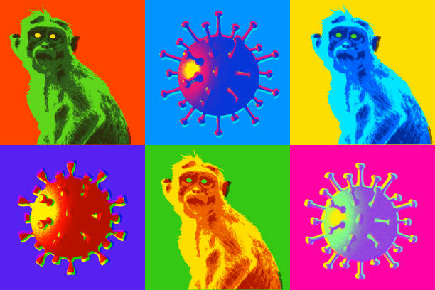 monkeypox concept - 痘類病毒 幅插畫檔、美工圖案、卡通及圖標