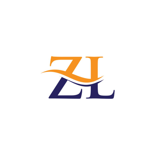 ilustrações de stock, clip art, desenhos animados e ícones de monogram letter zl logo design vector. zl letter logo design with modern trendy. zl logo - zl