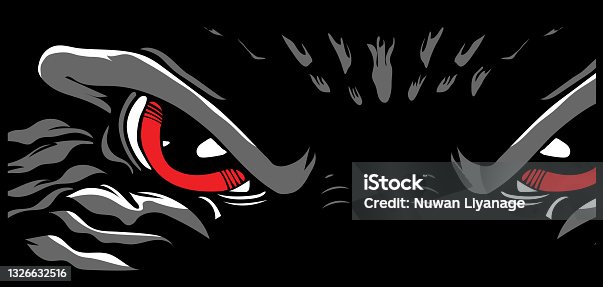 istock A monster eyes lurking out 1326632516