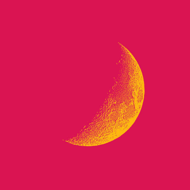 ilustrações de stock, clip art, desenhos animados e ícones de moon, waxing crescent - supermoon