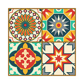 istock Moroccan Tiles Icon on Transparent Background 1284470779