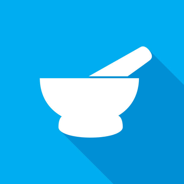 Best Mortar And Pestle Illustrations, Royalty-Free Vector Graphics ...