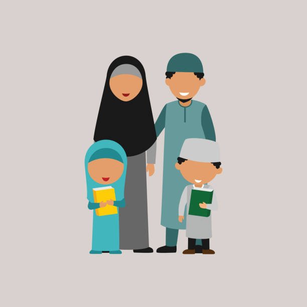 Download Muslim Family Illustrations, Royalty-Free Vector Graphics & Clip Art - iStock