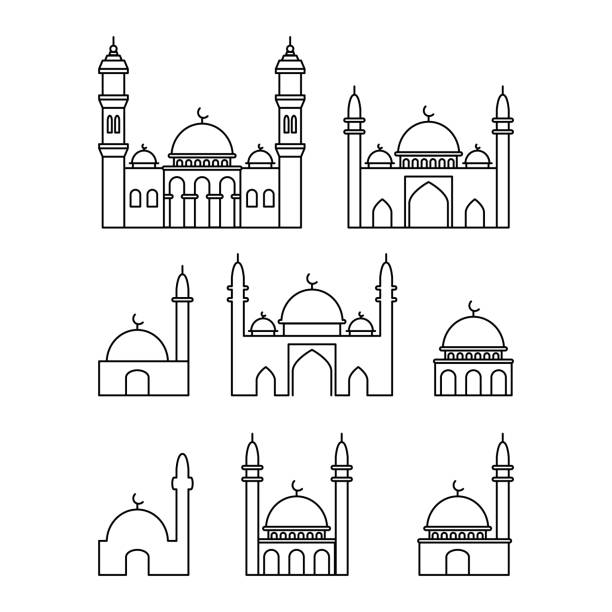 Mosque icon, vector illustration vector illustration mosque stock illustrations
