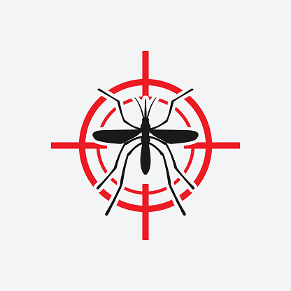 mosquito icon red target