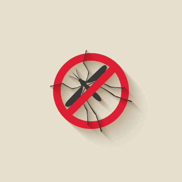 mosquito warning sign mosquito warning sign - vector illustration. eps 10 dengue fever fever stock illustrations