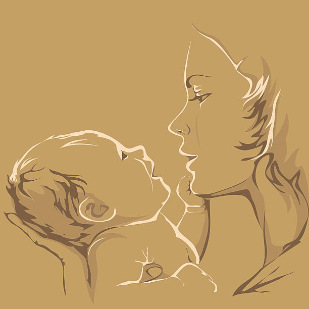 mother and baby  mother backgrounds stock illustrations